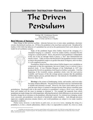 The Driven Pendulum