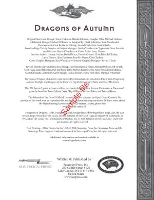 Dragons of Autumn