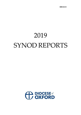 2019 Synod Reports