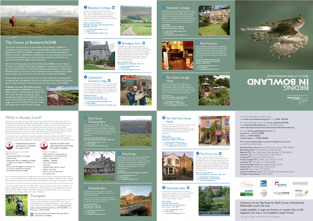 Birding in Bowland Leaflet