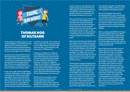 Thomas Hog YOUNG the Troubles Would Come to an End