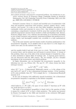 Sets of Finite Perimeter and Geometric Variational Problems. An