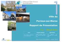 Ville Du Perreux-Sur-Marne Rapport De Présentation