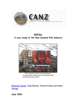 A Case Study of the New Zealand Film Industry