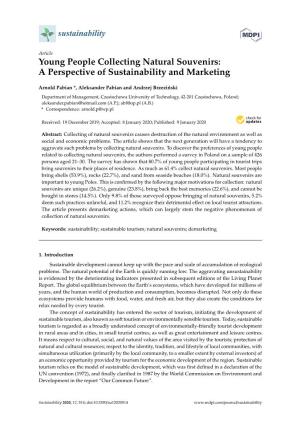 Young People Collecting Natural Souvenirs: a Perspective of Sustainability and Marketing