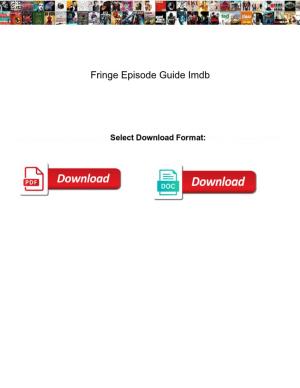 Fringe Episode Guide Imdb