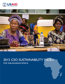 The 2015 CSO Sustainability Index for Sub-Saharan Africa