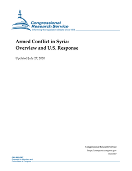 Armed Conflict in Syria: Overview and U.S. Response