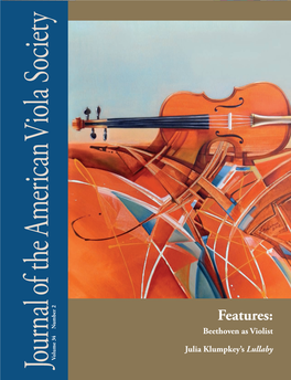 Journal of the American Viola Society, Volume 34, No. 2, Fall 2018