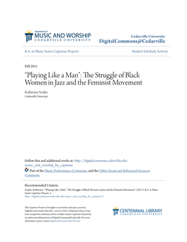 The Struggle of Black Women in Jazz and the Feminist
