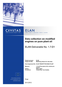 CIVITAS-ELAN Working Document Template