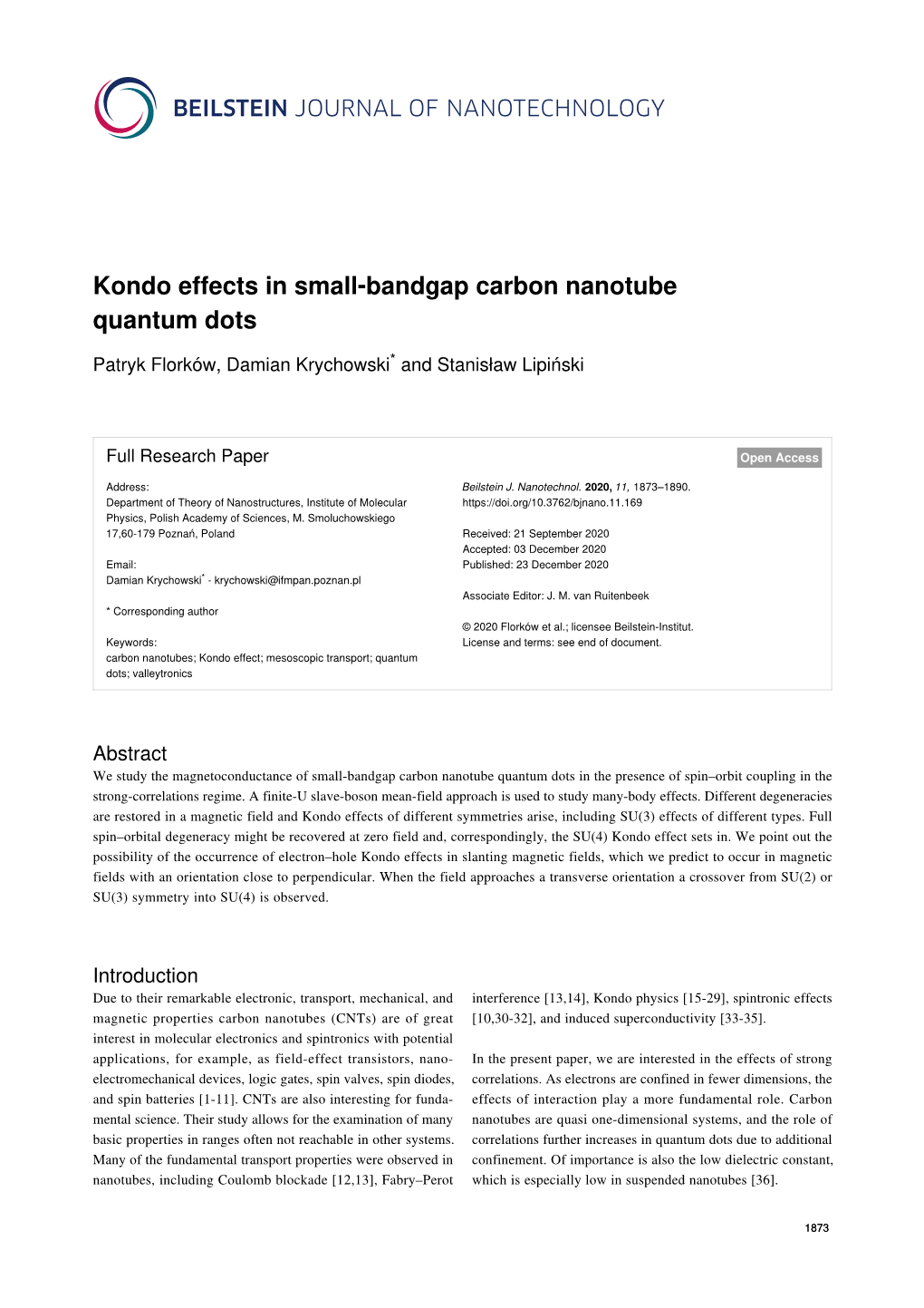 Kondo Effects in Small-Bandgap Carbon Nanotube Quantum Dots