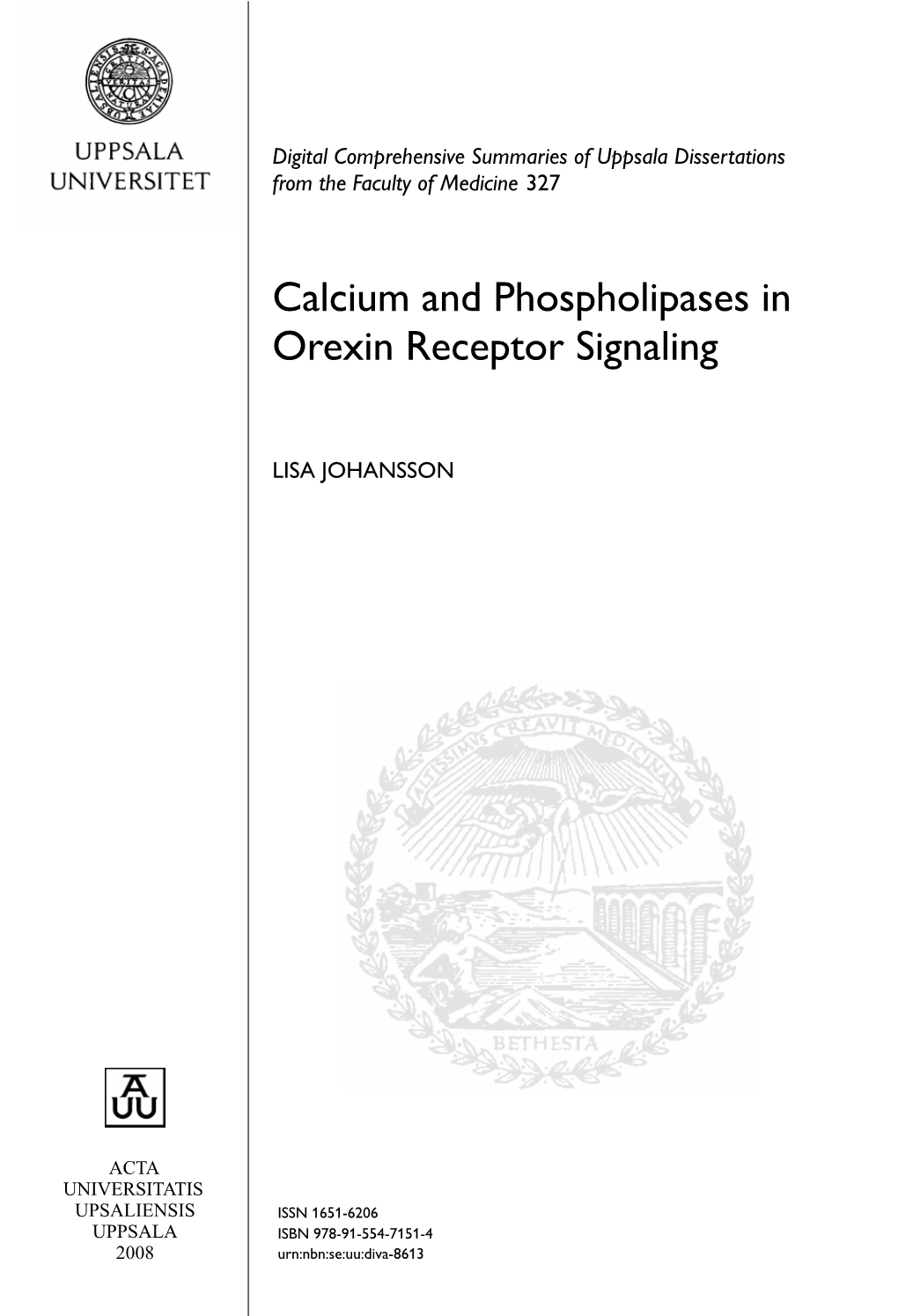 Calcium and Phospholipases in Orexin Receptor Signaling