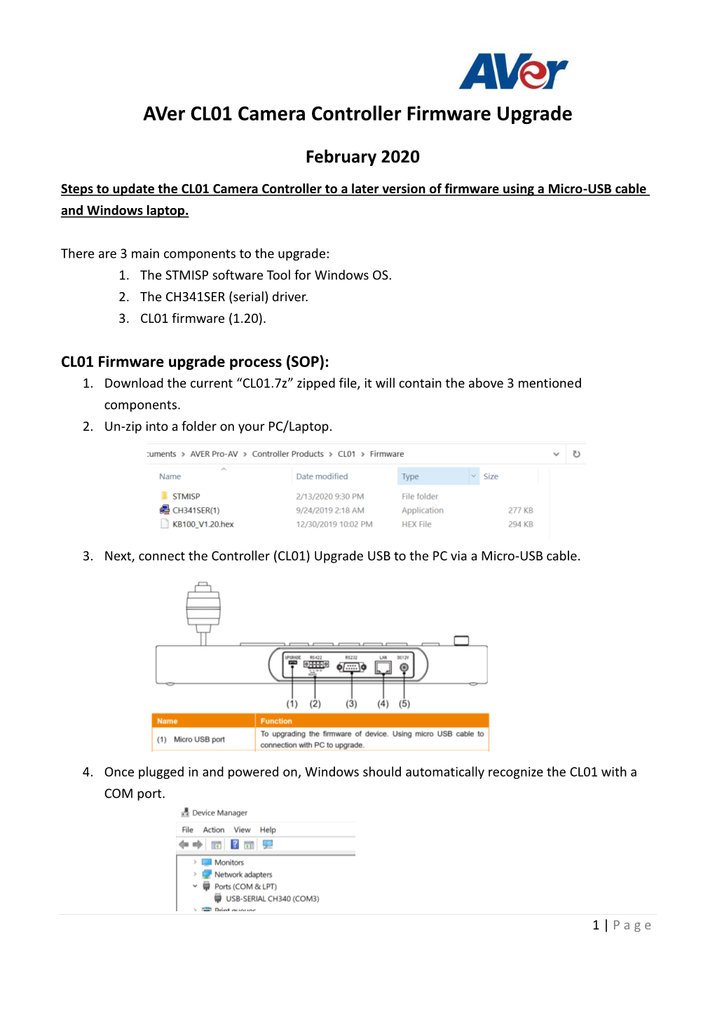 Firmware Upgrade Procedures