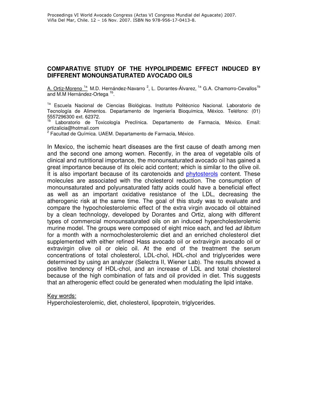 Comparative Study of the Hypolipidemic Effect Induced by Different Monounsaturated Avocado Oils