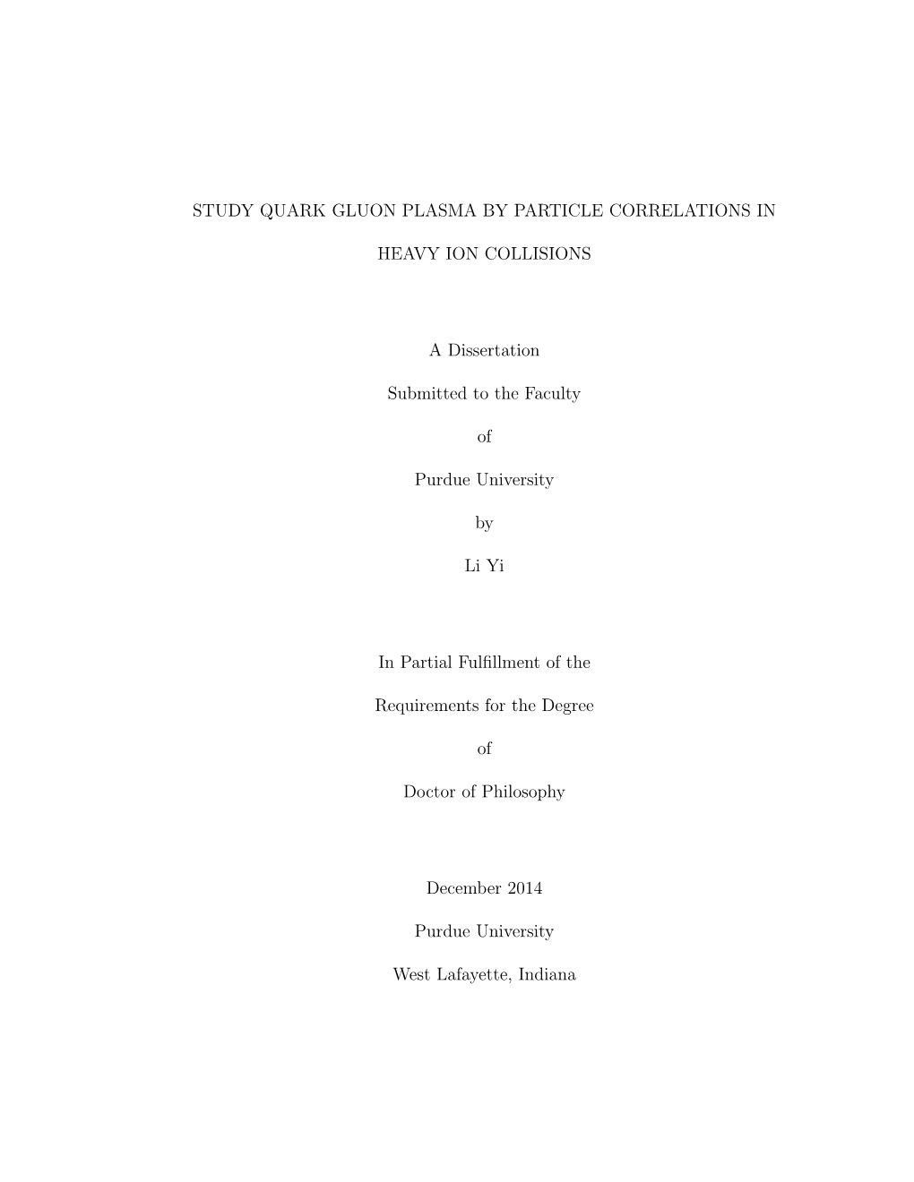 Study Quark Gluon Plasma by Particle Correlations In