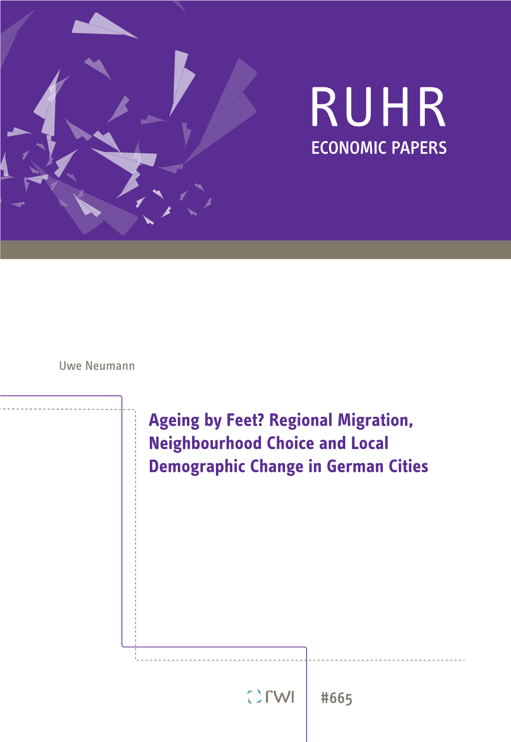 ECONOMIC PAPERS Ageing by Feet? Regional Migration