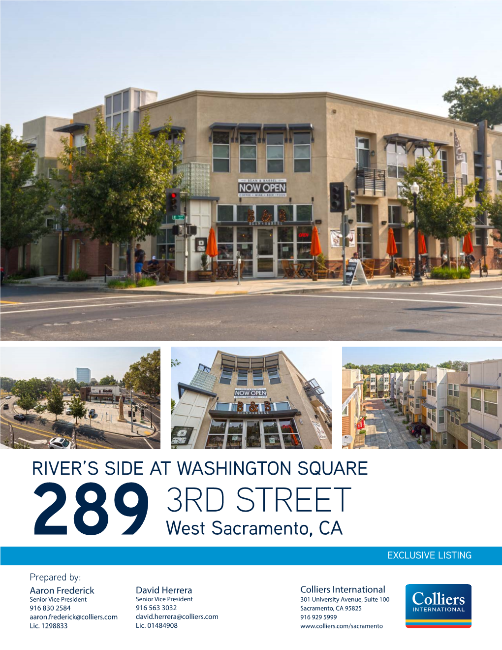 3RD STREET 289 West Sacramento, CA EXCLUSIVE LISTING