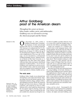 Arthur Goldberg Goldberg