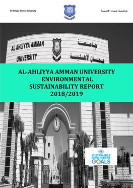 Al-Ahliyya Amman University Environmental Sustainability Report 2018/2019
