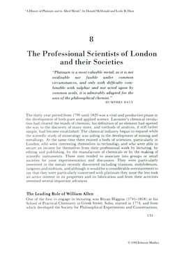 The Professional Scientists of London and Their Societies