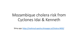 Cyclone Kenneth Cholera Modeled Maps