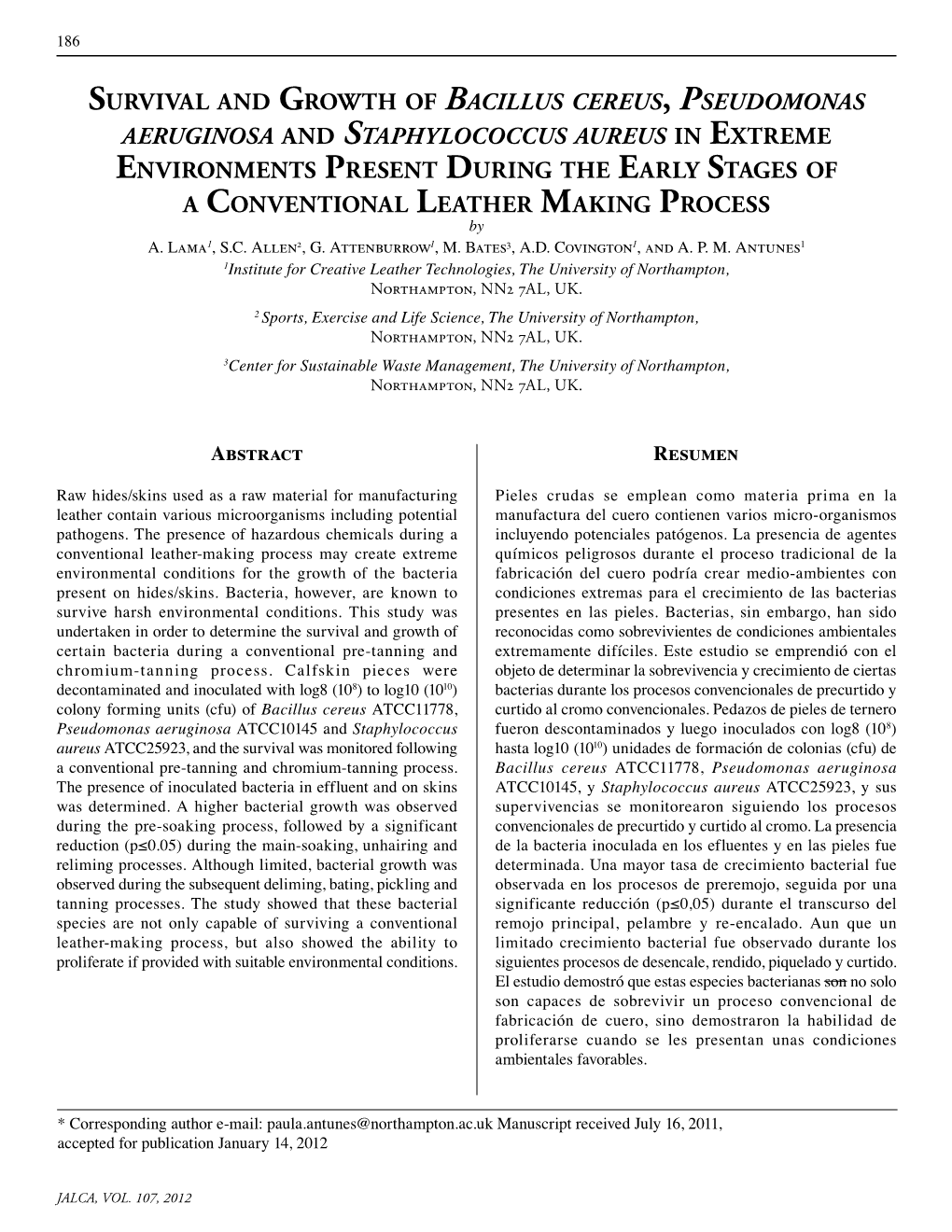 Survival and Growth of Bacillus Cereus