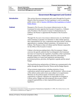 1300 Government Management And
