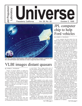 VLBI Images Distant Quasars Act Requirements As They Apply to Continuous Onboard Diagnostics and Control, Officials Said