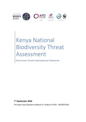 Kenya National Biodiversity Threat Assessment