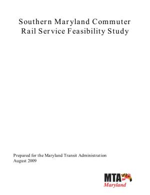 Southern Maryland Commuter Rail Service Feasibility Study
