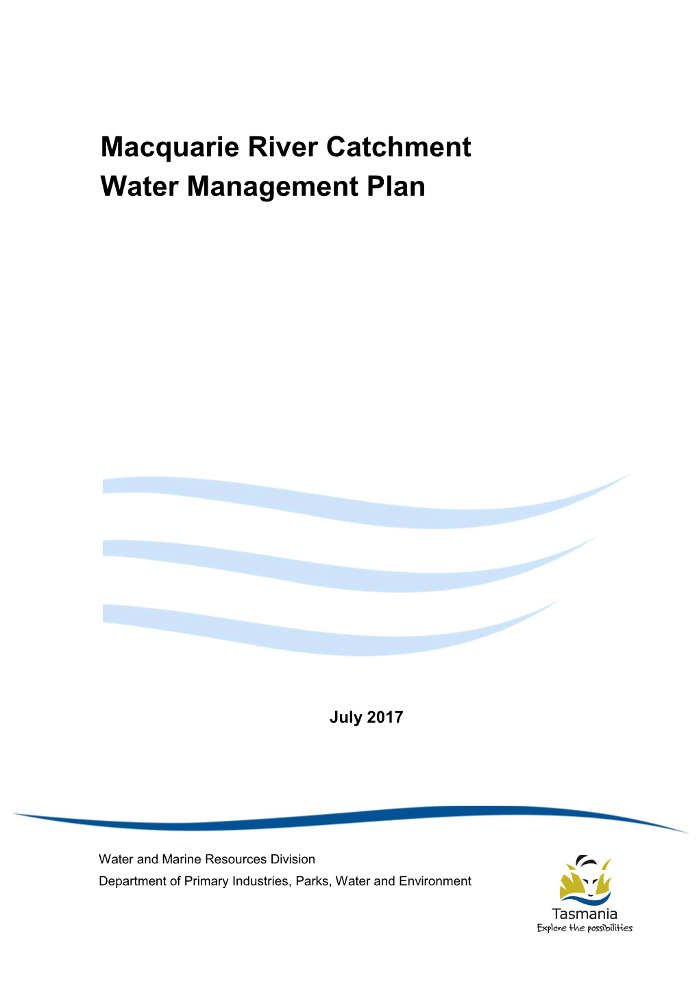 Macquarie River Catchment Water Management Plan