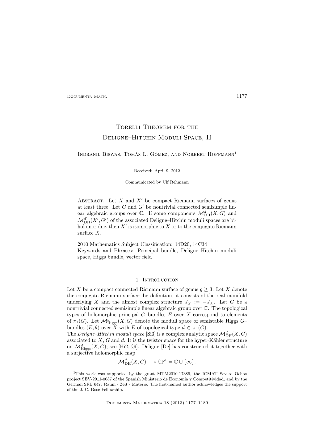 Torelli Theorem for the Deligne–Hitchin Moduli Space, II