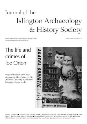 Autumn 2011 Incorporating Islington History Journal