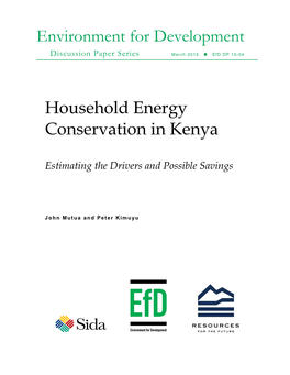 Household Energy Conservation in Kenya