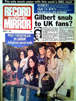 Gilbert Snub to UK Fans? GILBERT Is Stranger in My Own Backyard