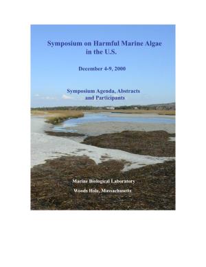 Symposium on Harmful Marine Algae in the U.S