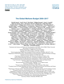The Global Methane Budget 2000–2017