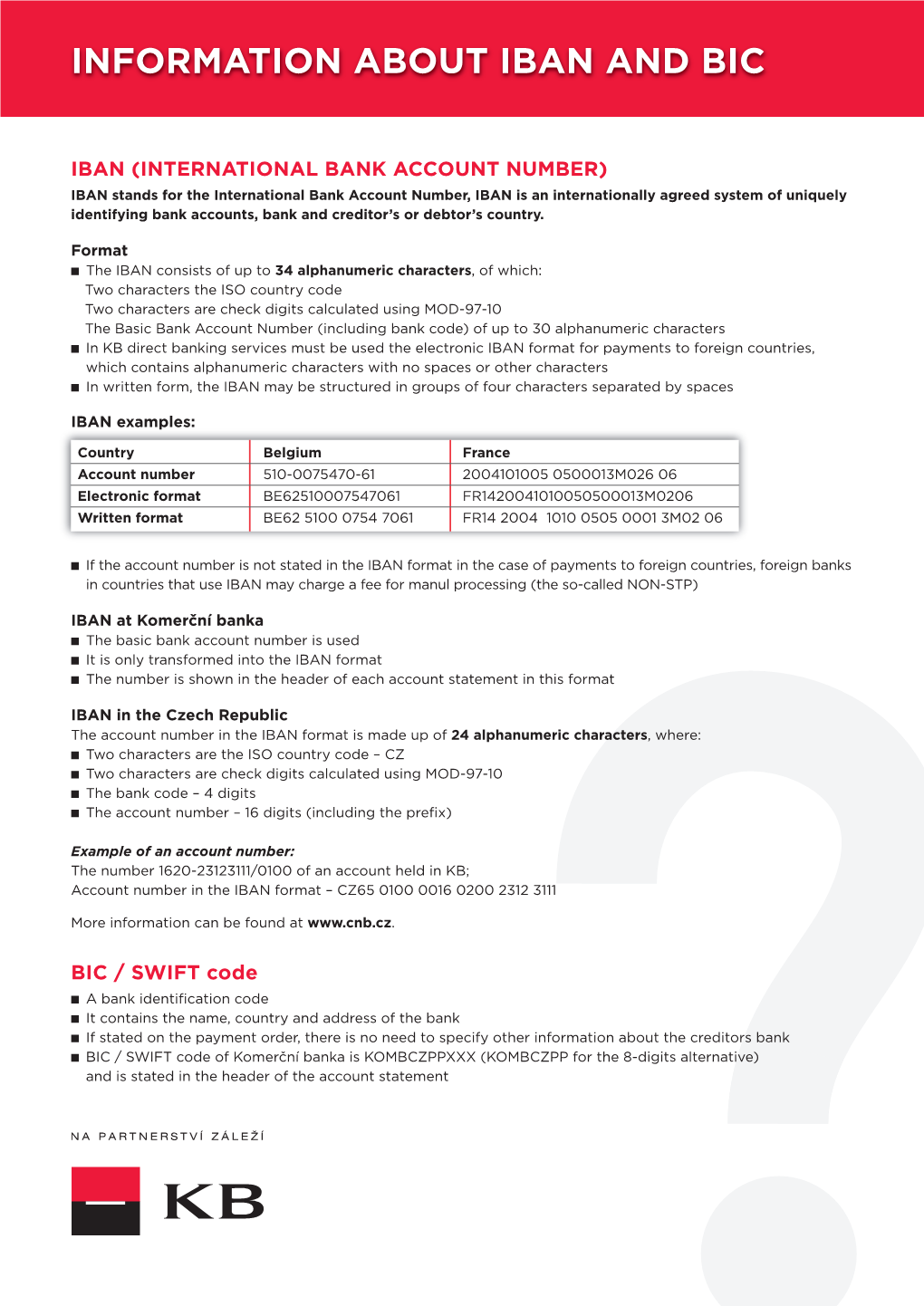 Information About Iban and Bic