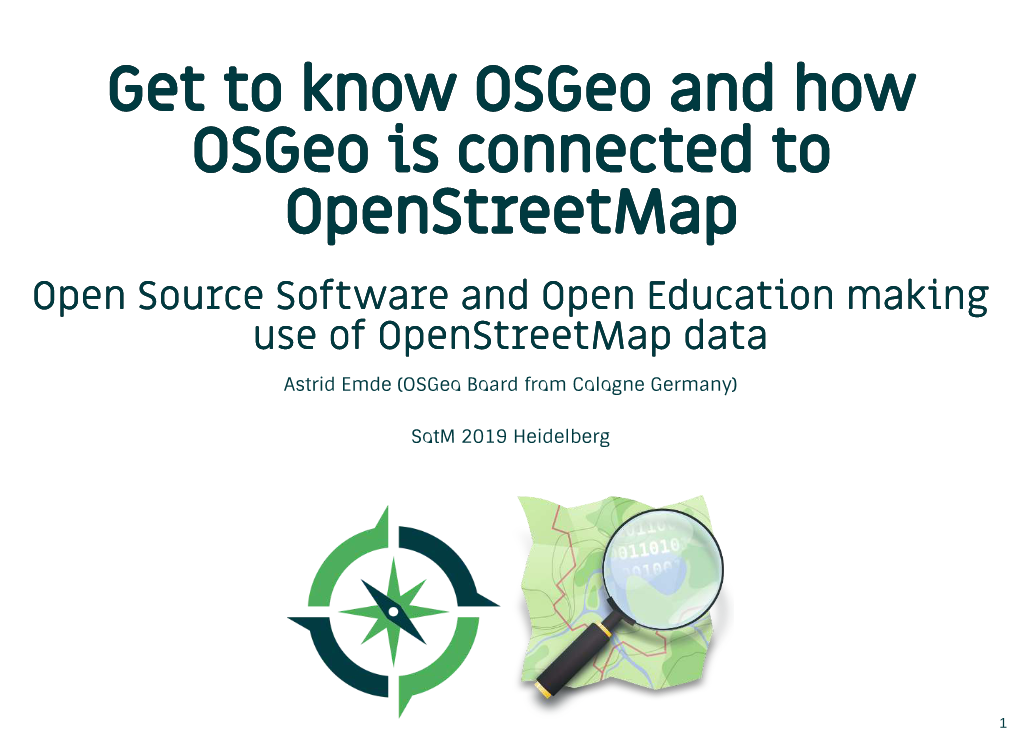 Get To Know Osgeo And How Osgeo Is Connected To Openstreetmap - DocsLib