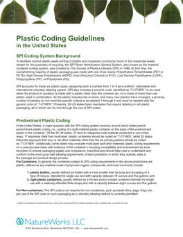 Plastic Coding Guidelines in the United States