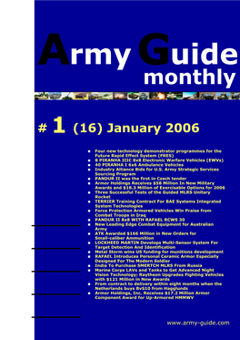 Army Guide Monthly • Issue #1 (16) • January 2006