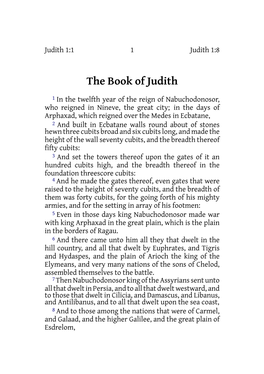 The Book of Judith