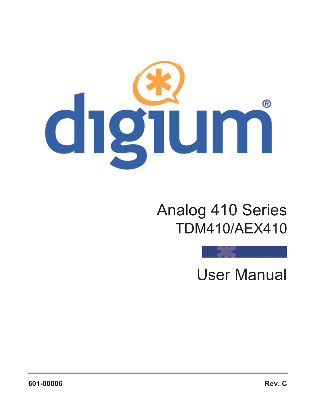 Analog 410 Series TDM410/AEX410