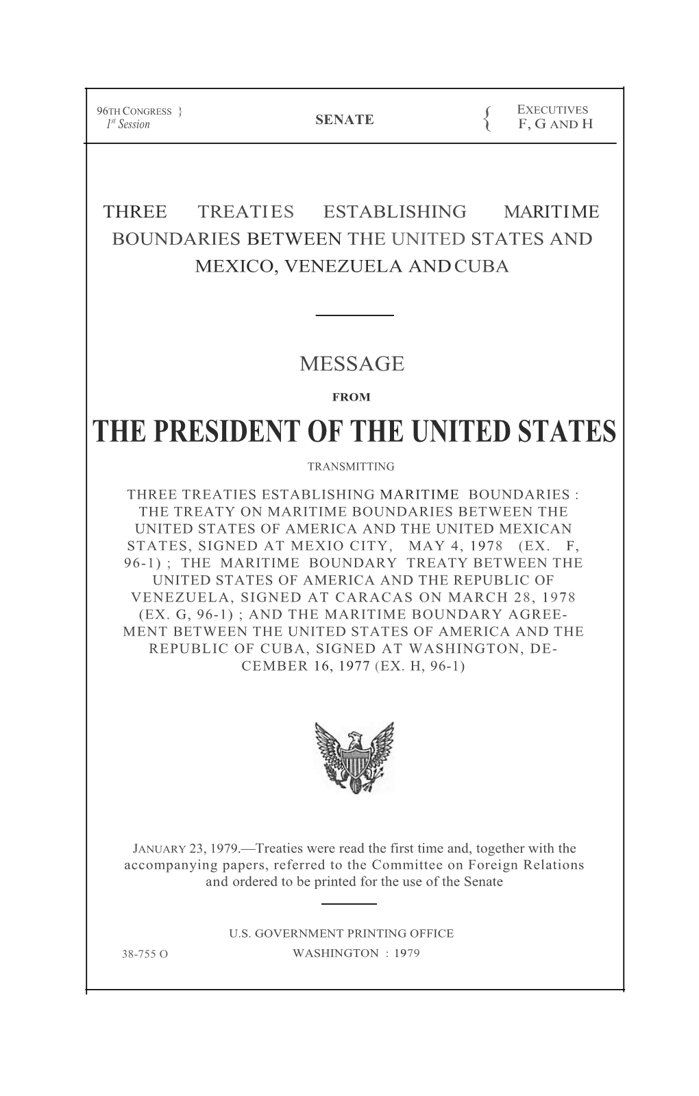 Treaty Establishing Maritime Boundaries Between the United States and Venezuela