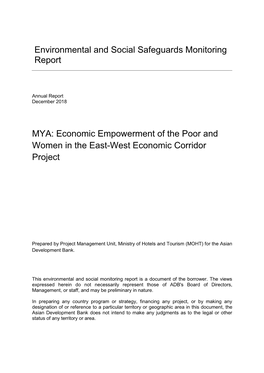 Economic Empowerment of the Poor and Women in the East-West Economic Corridor Project
