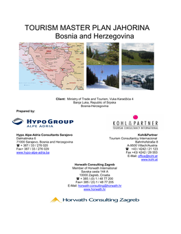 TOURISM MASTER PLAN JAHORINA Bosnia and Herzegovina