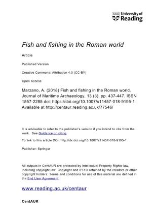 Fish and Fishing in the Roman World