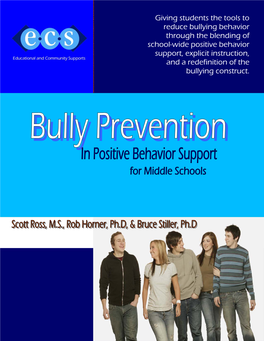 Giving Students the Tools to Reduce Bullying Behavior Through the Blending of School-Wide Positive Behavior Support, Explicit In