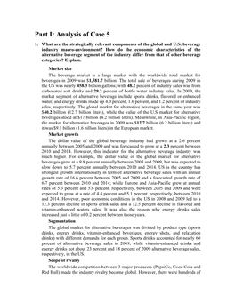 Part I: Analysis of Case 5 1